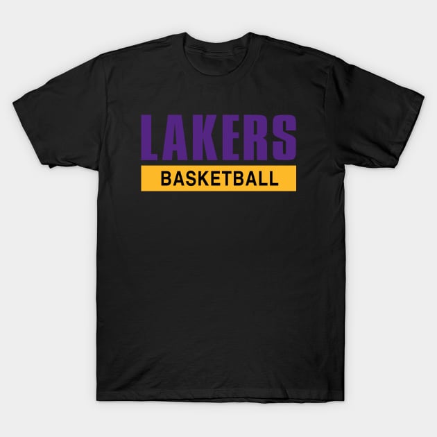 Lakers Basketball T-Shirt by Buff Geeks Art